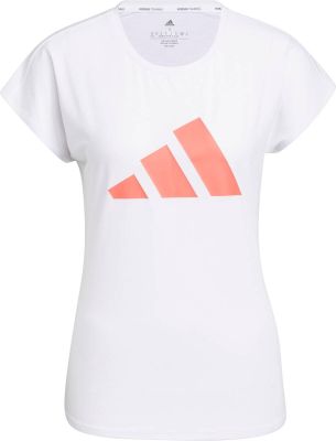 adidas Damen 3-Streifen Training T-Shirt in weiß