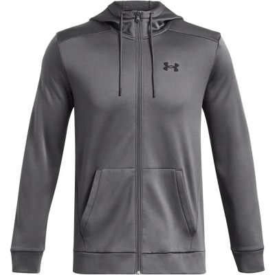 Herren Kapuzensweat UA ARMOUR FLEECE FZ HOODIE in grau