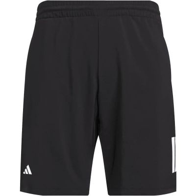Herren Shorts Club Tennis Climacool 3-Streifen (Länge 9 Zoll) in schwarz