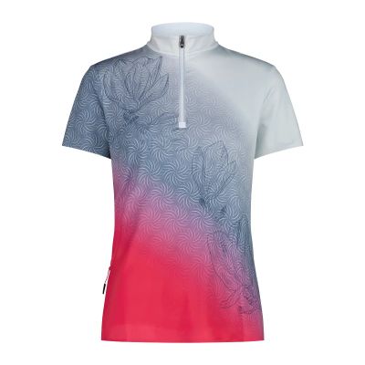 WOMAN T-SHIRT FREE BIKE in 75zv sky blue-magenta