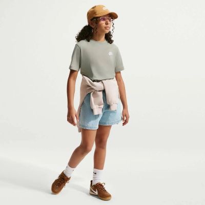 Kinder Kapuzensweat K NSW TEE EMB FUTURA LBR in weiß