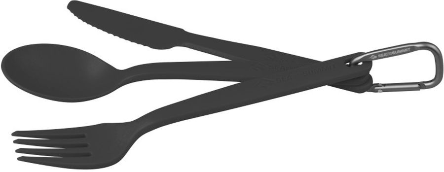 Camp Cutlery Spoon, Fork & Knife Set Farbe charcoal - Image 2