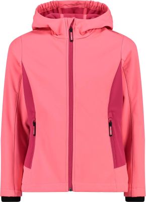 CMP Kinder Funktionsjacke Kapuzen Softshelljacke in pink