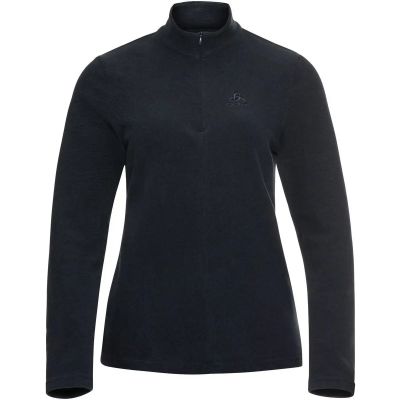 Damen Pullover Mid layer 1/2 zip ROY in schwarz