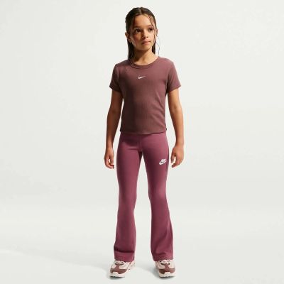 Kinder Shorts G NSW CLSSC HR FLARE TGHT LBR in weiß