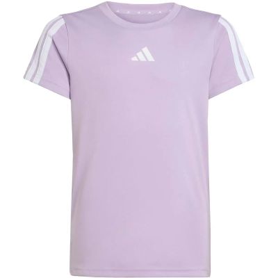 Kinder Shirt Training Essentials 3-Streifen Kids in silber