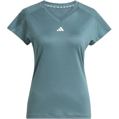 Damen Shirt AEROREADY Train Essentials Minimal Branding V-Neck in grau