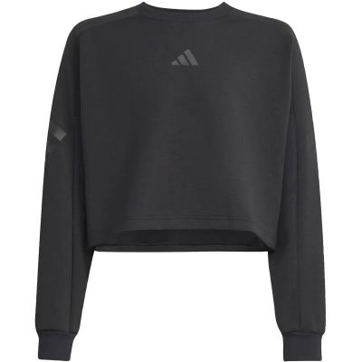 Kinder Sweatshirt FUTURE ICONS 3 STRIPES CROPPED in grau