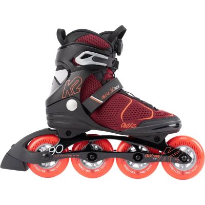 K2 Damen Inlineskates ALEXIS 90 BOA burgandy_orange in rot