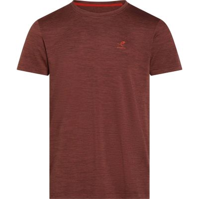 Herren Shirt He.-T-Shirt Telly II SS M in 917 melange/brown dark/r
