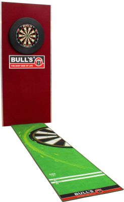 BULL'S Dartboard Carpet Mat 120 Green in grün