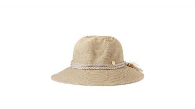 SEAFOLLY ShadyLady Collapsible Fedora in silber/hellgrau