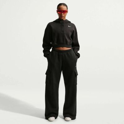 Damen Kapuzensweat W NSW PHNX FLC OS CRP HNLY HDY (Con in weiß