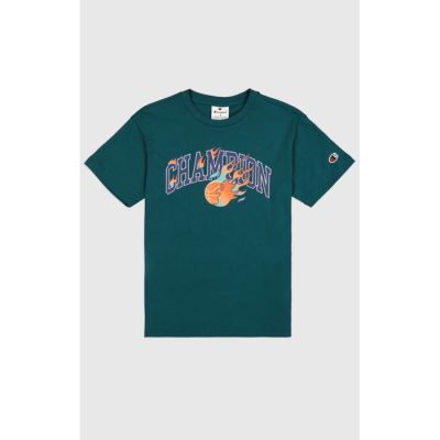 Crewneck T-Shirt in grün