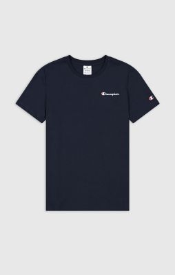Crewneck T-Shirt in blau 