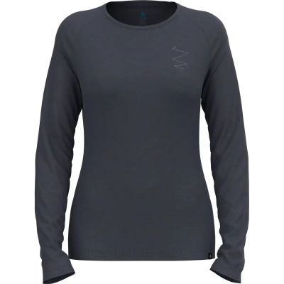 Damen Shirt T-shirt crew neck l/s ASCENT M in grau