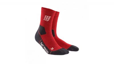 CEP Herren dynamic+ outdoor light merino mid-cut Socken in 514 deep magma