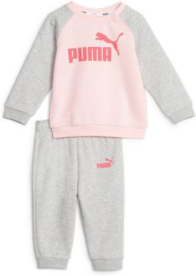 PUMA Kinder Sportanzug Minicats ESS Raglan Jogger in grau