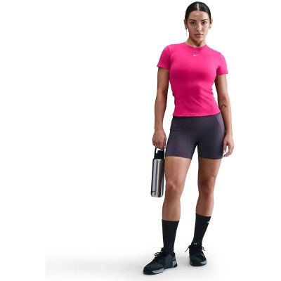 Damen Shirt W NK ONE FTTD SS TOP in pink